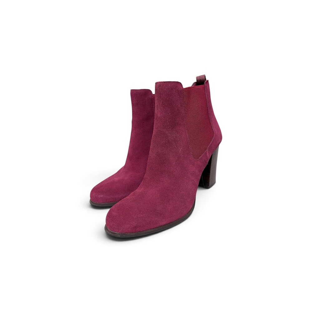 Michael Kors Women's Suede Ankle Boots Mulberry Evaline Size 8